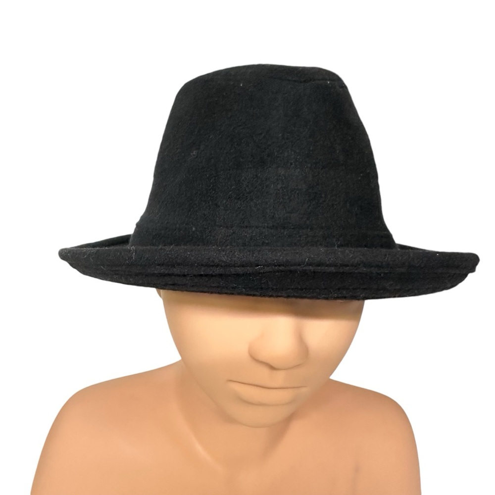 Emstate Wool Vintage Winner Caps Born in Empire  Black Brimmed Hat Mens Large